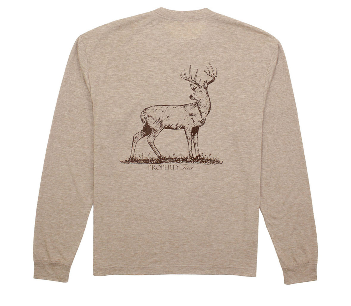 Portland Pocket Tee LS Whitetail - Sand