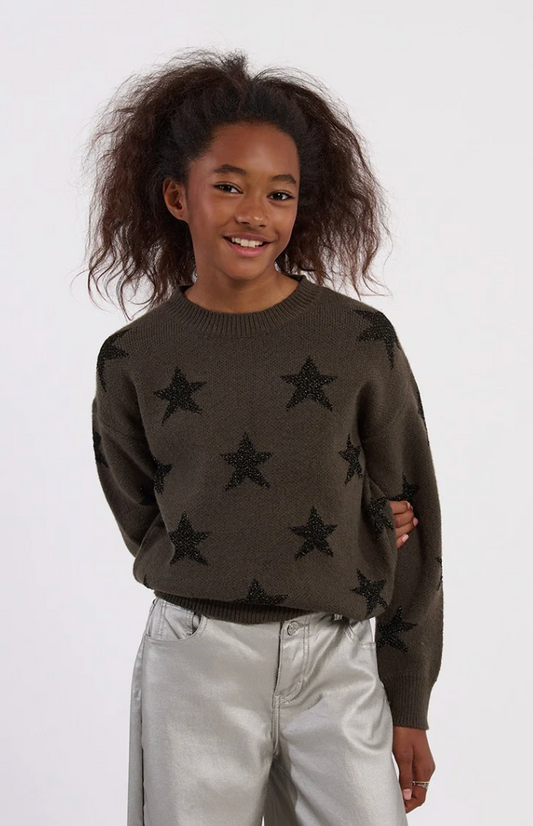 Girls Knitted Star Sweater