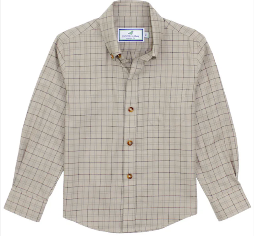 Boys Woodland Sportshirt Wheat Field