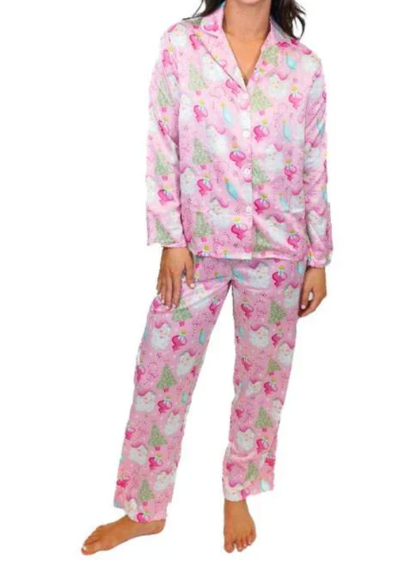Kids Baby Its Cold Outside Silky Satin Pajamas