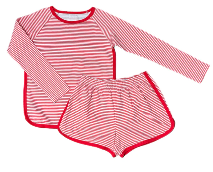 Long Sleeve - Shorts Lounge Set
