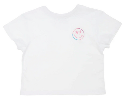Embroidered Smiley Spark Boxy