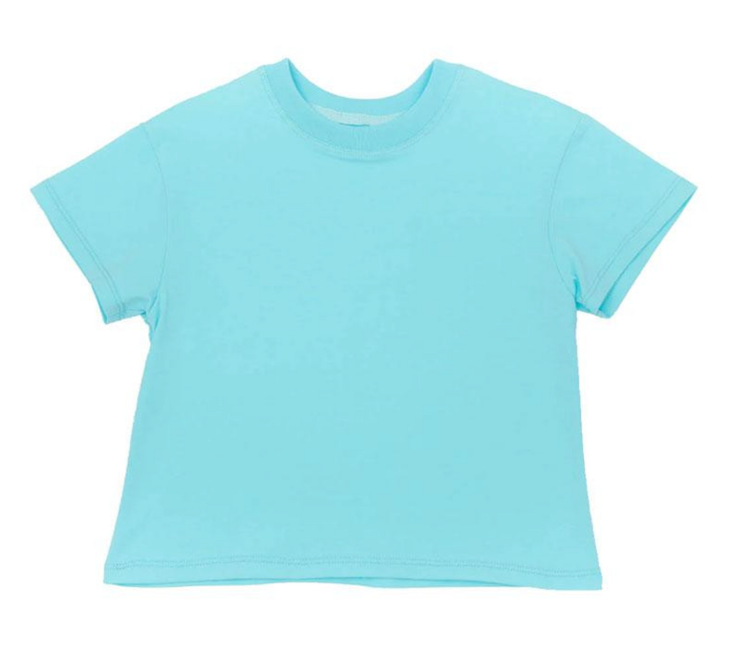 Boxy T in Solid Sky Blue