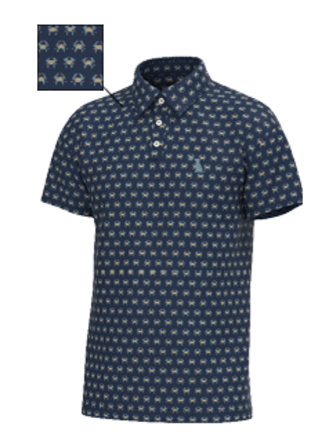 Youth Blue Crab Polo