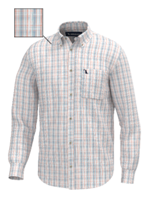 Youth Lee Dress Shirt - Lavender / Light Blue / Salmon