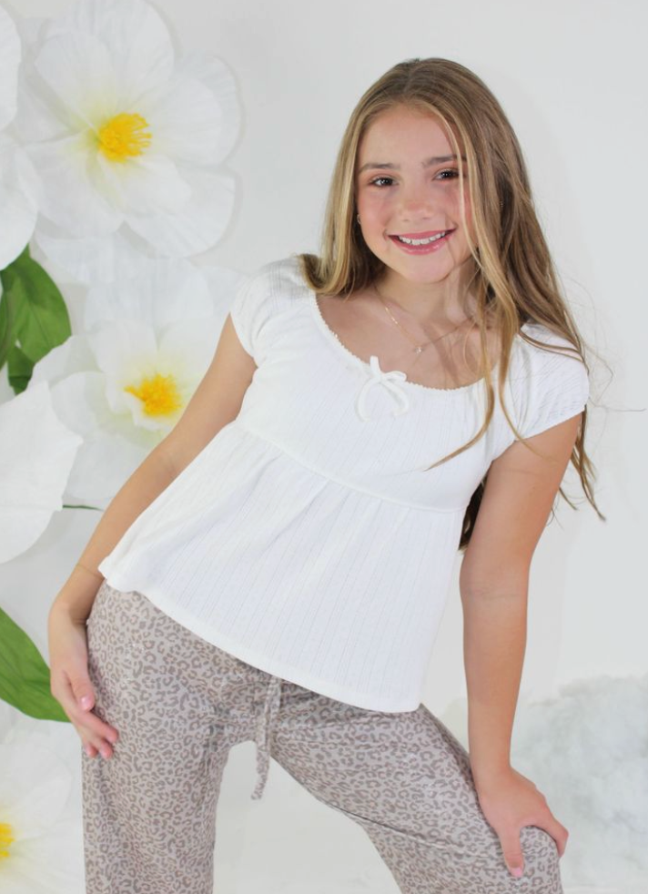 Babydoll Top Snow White