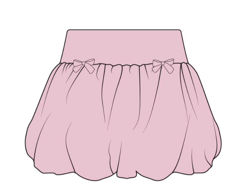 Bubble Skort With Bows