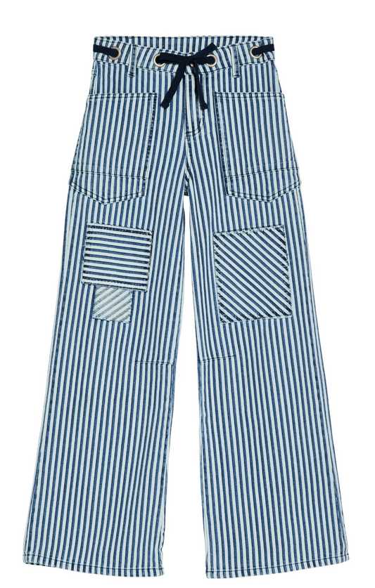 GROMMET PATCHED WIDE LEG