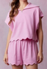 Scallop Shorts Sets