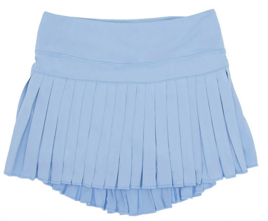 Mini Pleated Skort - Light Blue