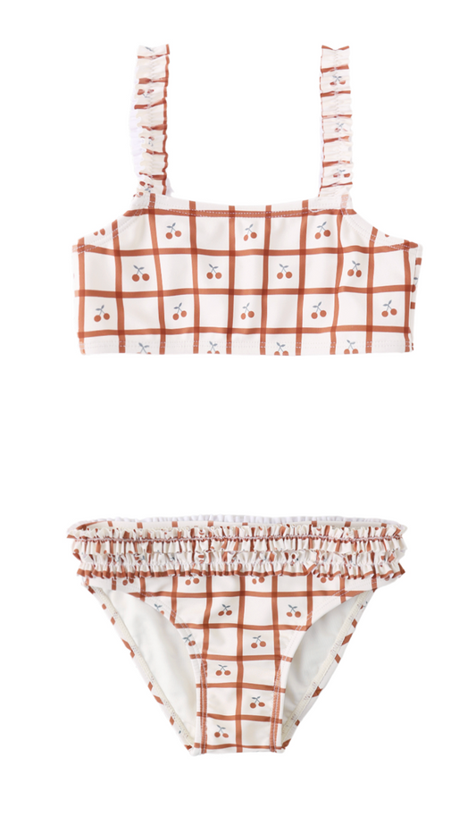 Rouched Cherry Bikini