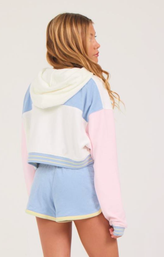 White Terry Winged Heart Patch Jacket