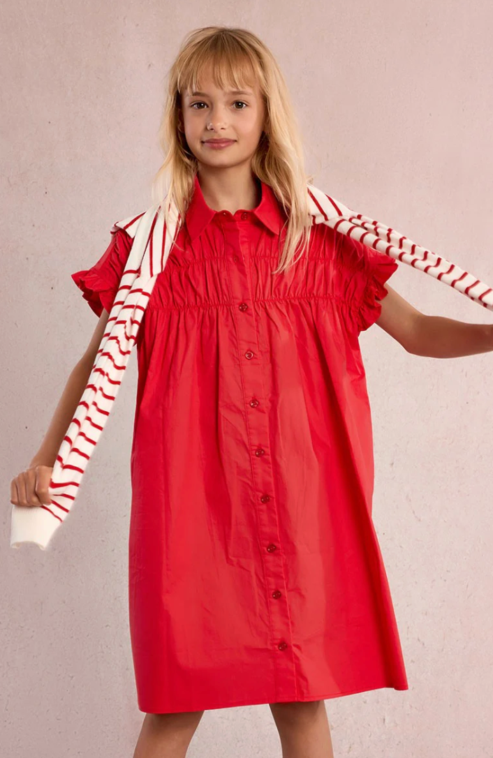 GIRLS DRESS RED