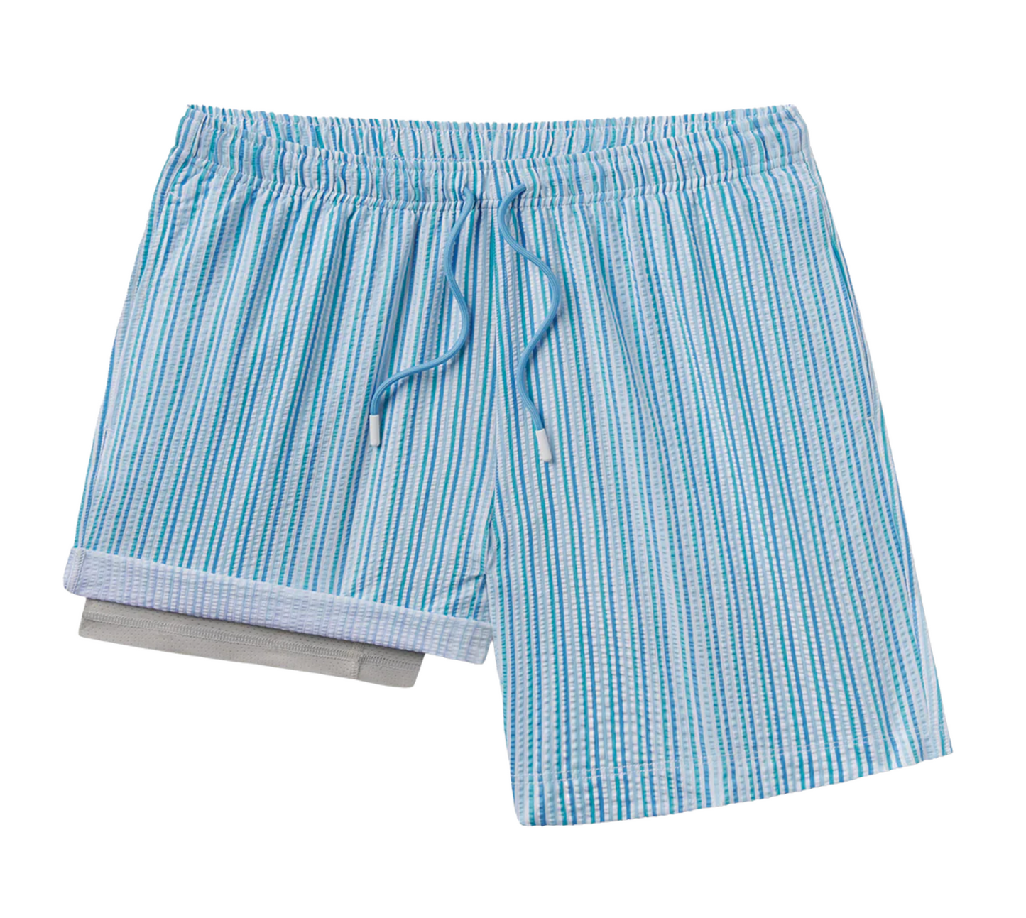 Clubhouse Seersucker Swim Shorts