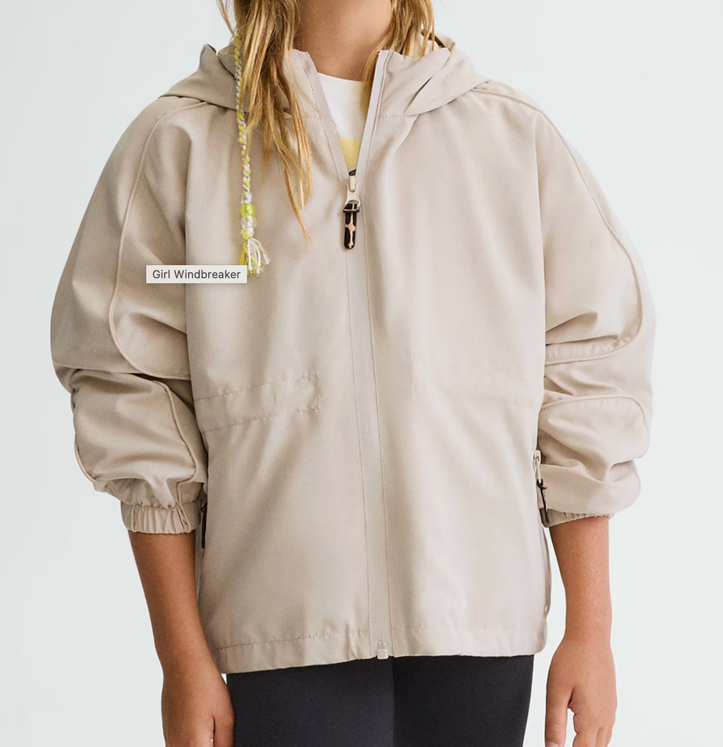 Tan Windbreaker - Rain Jacket