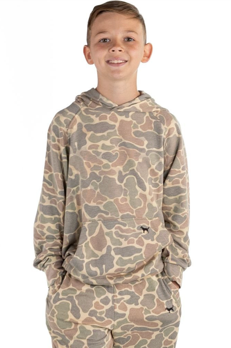Boys Fleece Performance Hoodie - Camo