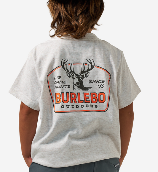 YOUTH SHORT SLEEVE TEE - BIG GAME HUNTS - OATMEAL