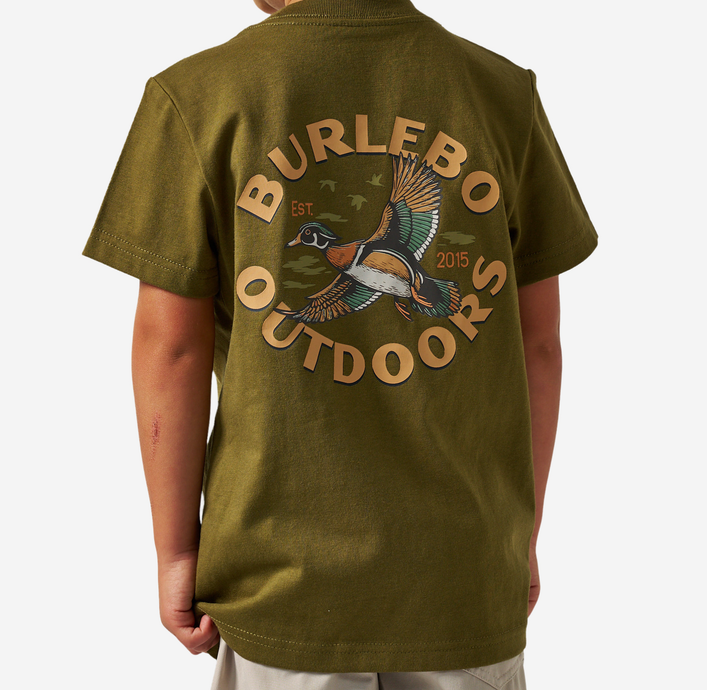 YOUTH SHORT SLEEVE TEE - WOOD DUCK - HUNTER GREEN