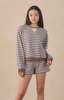 Sweat Short Midnight Stripe