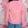 Snug Pink Cardigan / Leopard