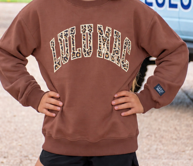 Leopard Brown Lulu Mac Sweatshirt