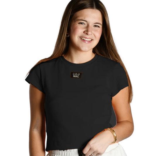 LuLu Mac Adult Baby Doll Top Black