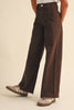 TWEEN KIDS GIRLS WIDE LEG DENIM PANTS (7-14) Brown