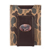 Mens Magnetic Front Pocket Leather Wallet