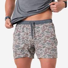 Classic Deer Camo - Athletic Shorts - Grey Liner