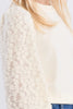 Girls Off White Sweater Lace Sleeves