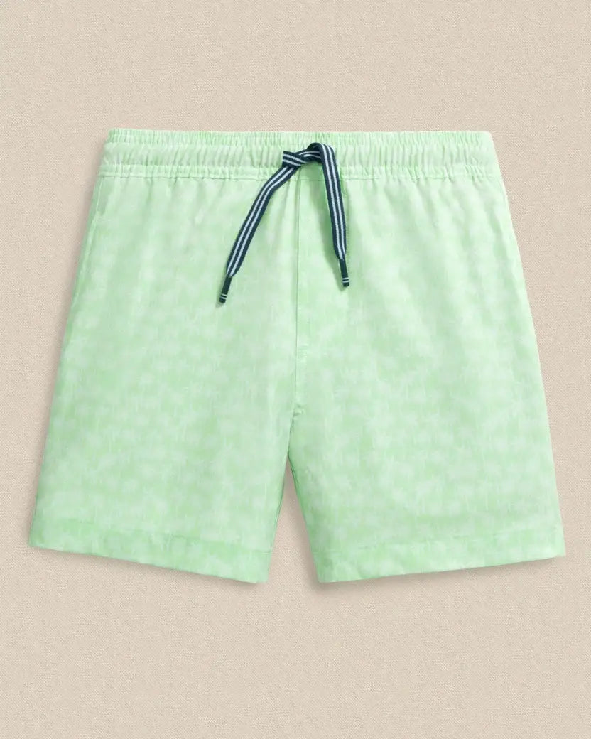 Y Palmy Vibes Swim Trunk: Green Ash