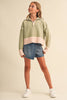TWEEN KIDS GIRLS HALF ZIP COLLAR SWEATER