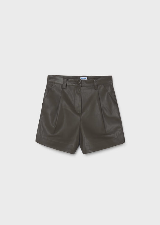 Girl Faux Leather Shorts