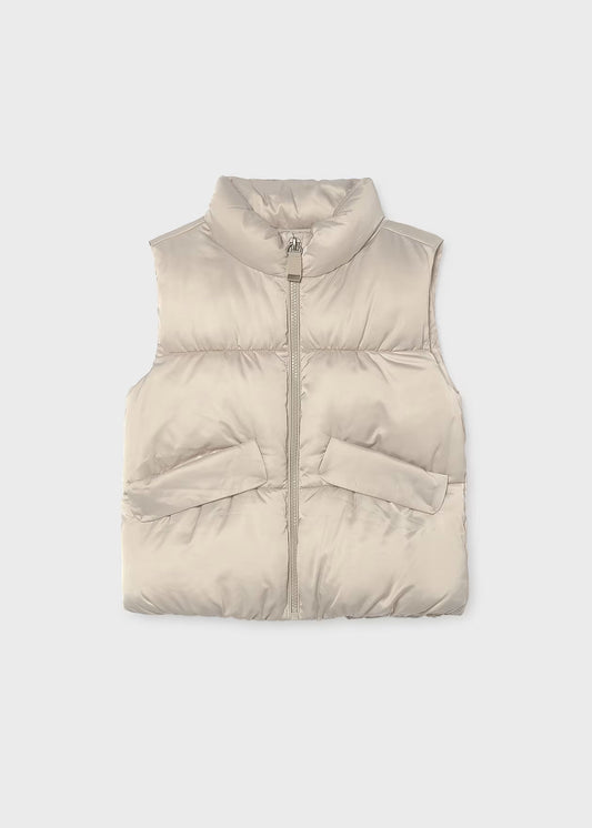 Satin Puffer Vest