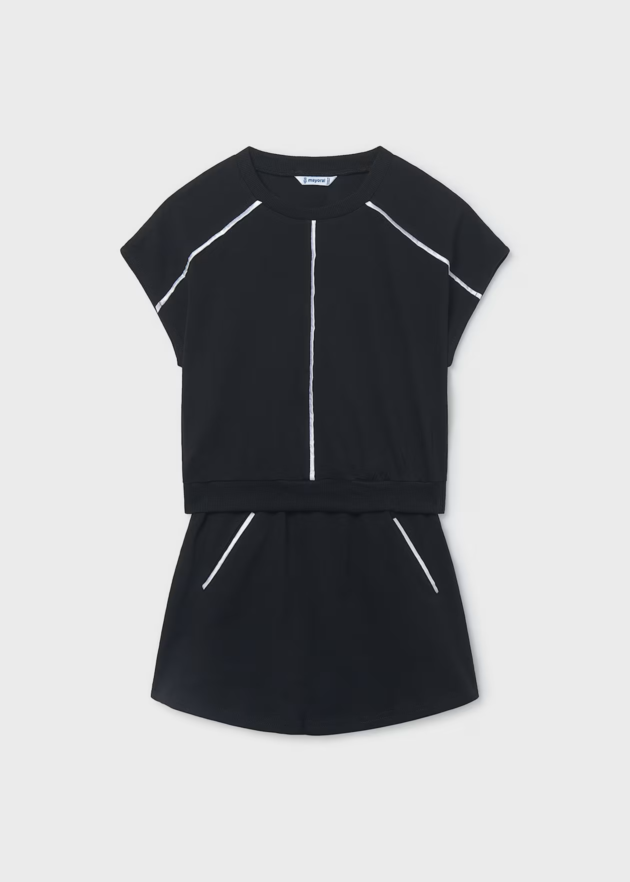 Black Comfy Skirt Set