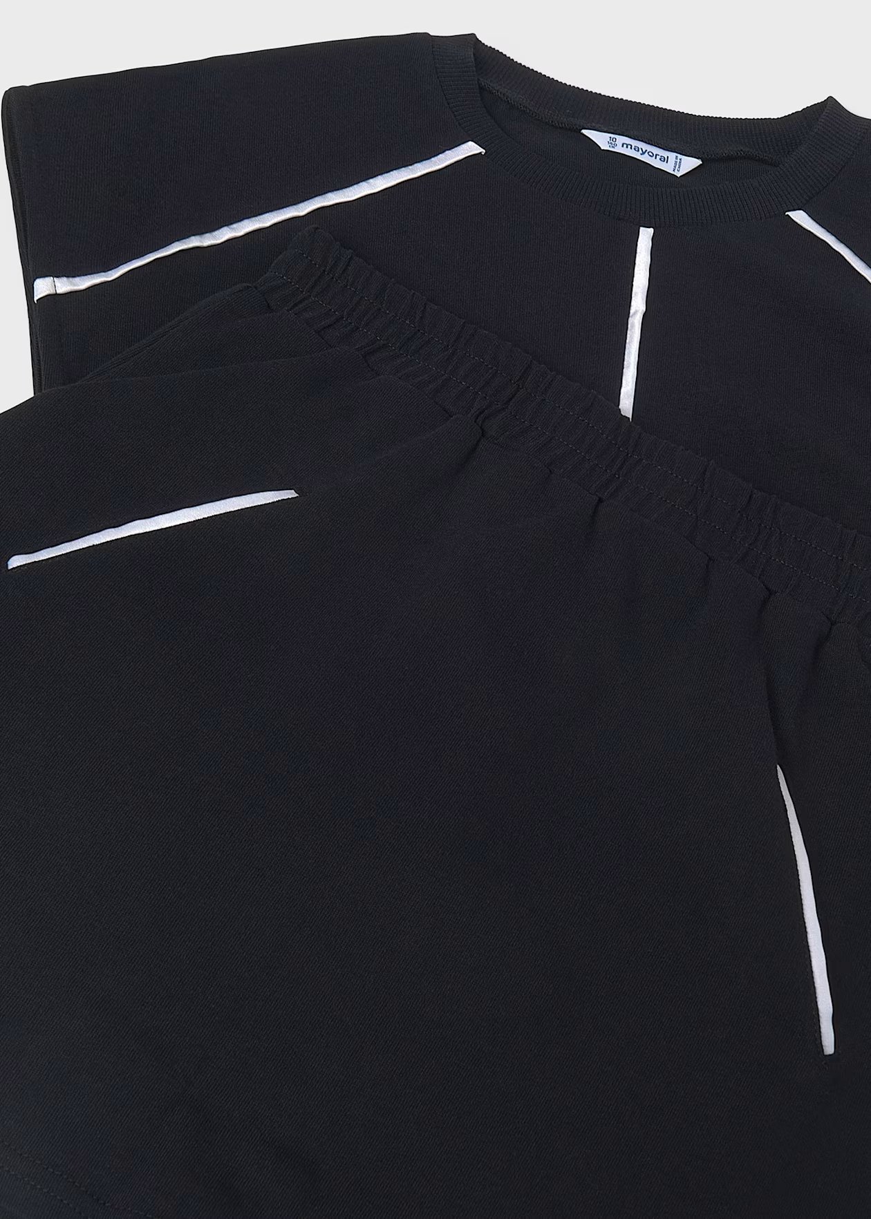 Black Comfy Skirt Set
