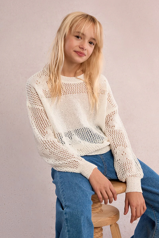 Knitted Overlay Sweater