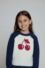 Cherry Color Block Sweater