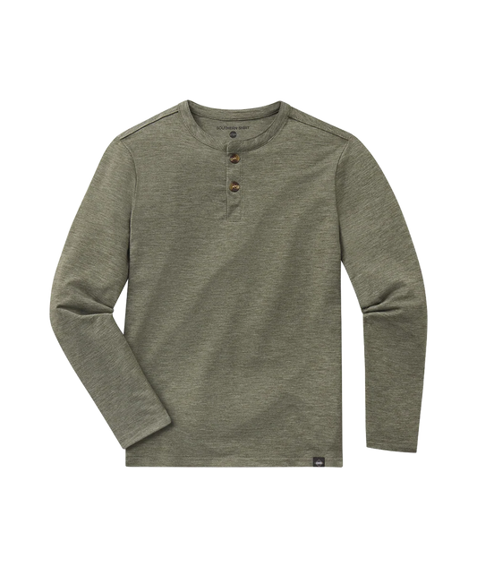 Max Comfort Henley LS - Spanish Moss