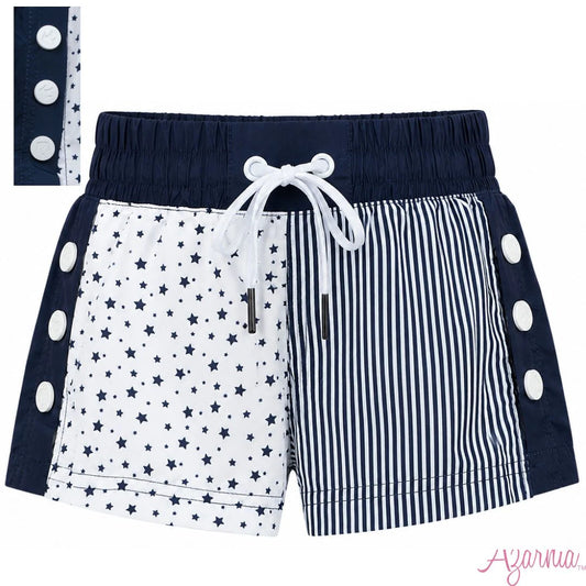 Stars and Stripes GD Color Block Short Navy