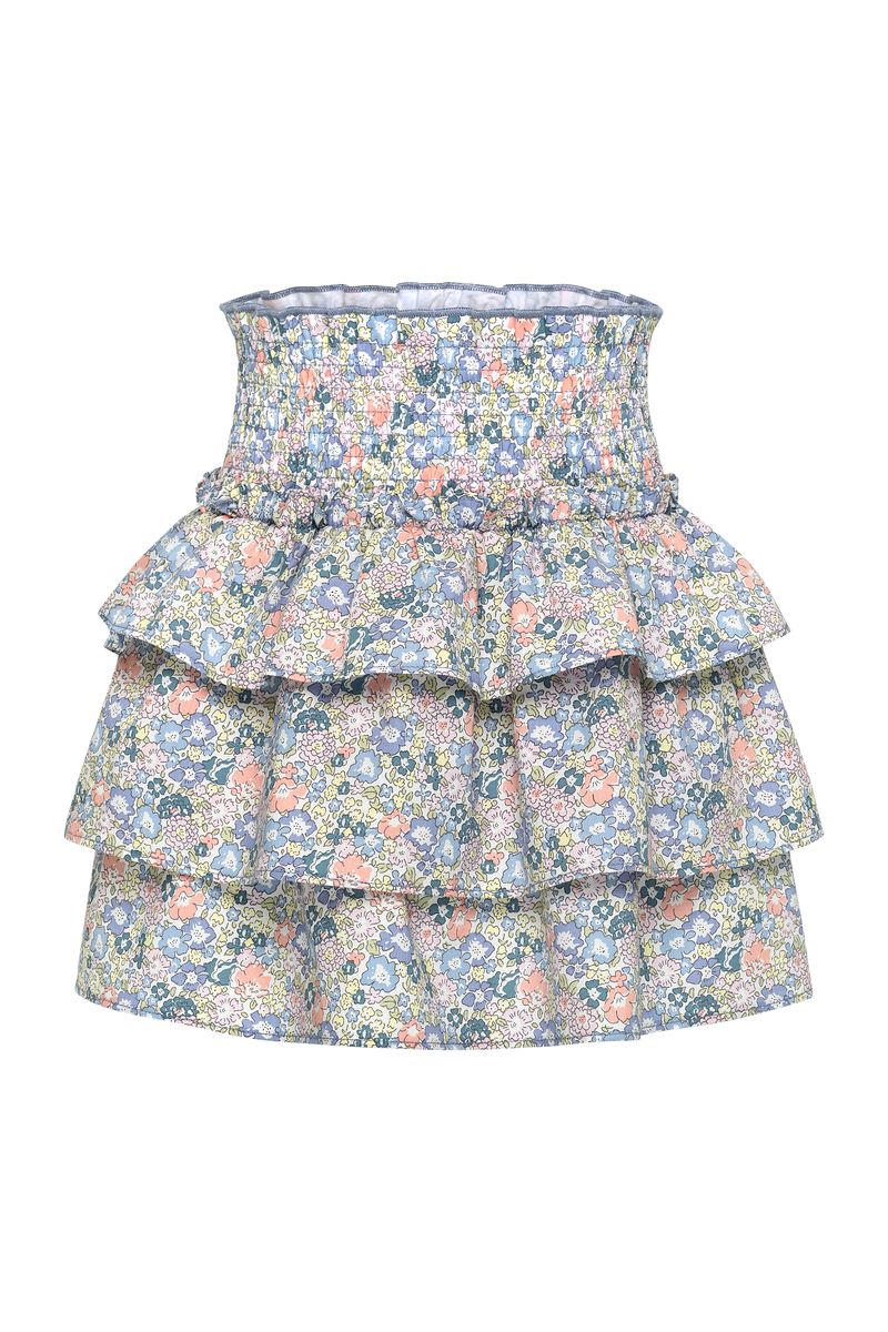 Sally Skirt Coral Floral