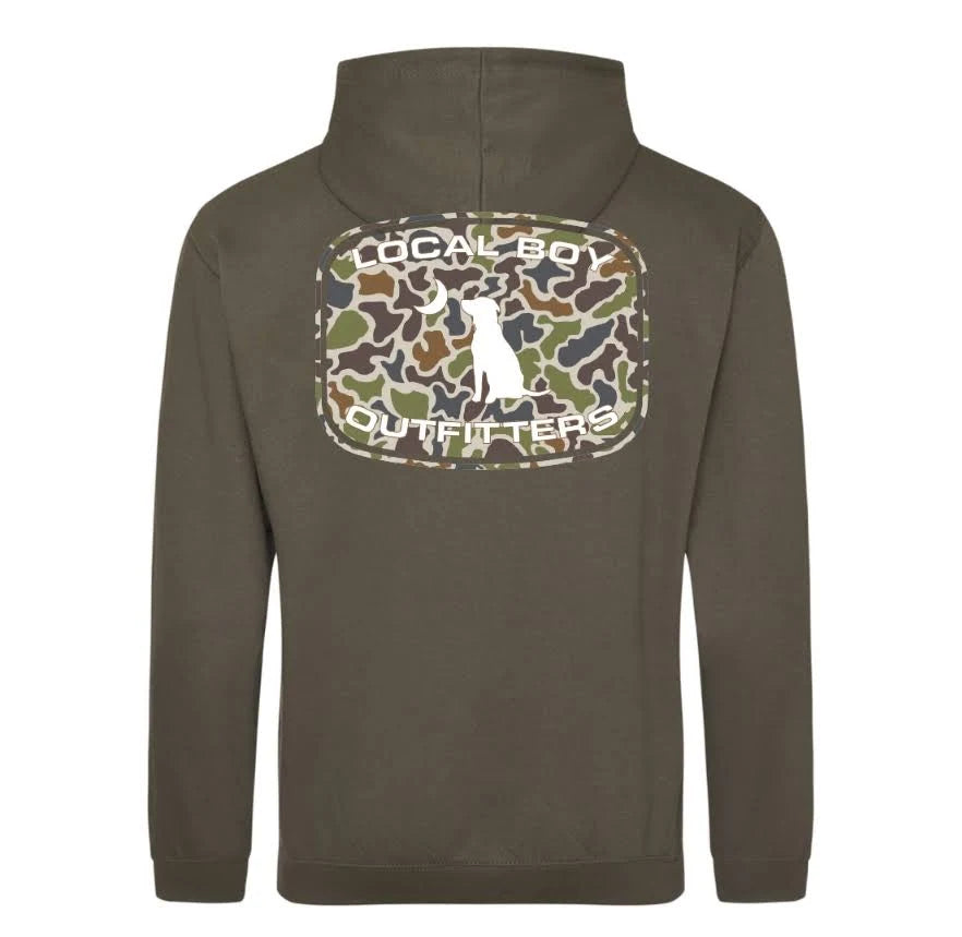 Localflage Patch Hoodie - Olive Green