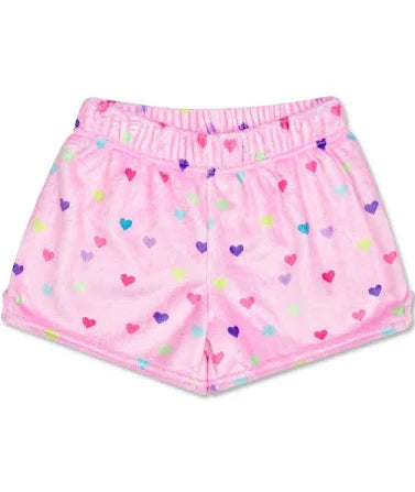 Heart Confetti Plush Shorts