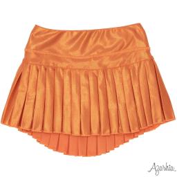 Mini Pleated Skort in Orange Shimmer