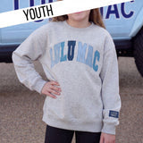 Youth Multi Stitch Sweatshirt - Heather Grey