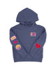 Hadley Patch Hoodie - Crown Blue